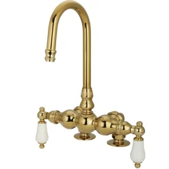 Hot Vintage 3-3/8" Deck Mount Clawfoot Tub Filler Faucet Tub Faucets