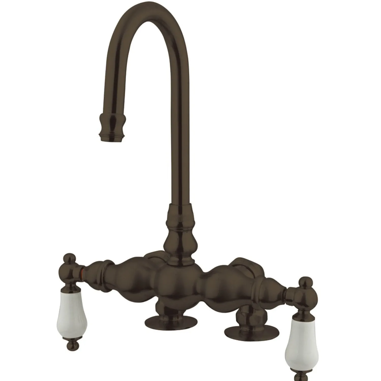 Hot Vintage 3-3/8" Deck Mount Clawfoot Tub Filler Faucet Tub Faucets