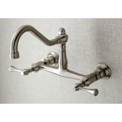Vintage 2-Hole Wall Mount Bathroom Faucet Wall Mount