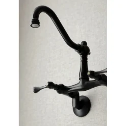 Hot Vintage 6-Inch Adjustable Center Wall Mount Kitchen Faucet Wall Mounted Kitchen Faucets