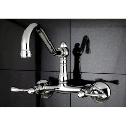 Hot Vintage 6-Inch Adjustable Center Wall Mount Kitchen Faucet Wall Mounted Kitchen Faucets