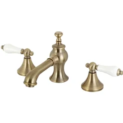 Outlet Vintage 8-Inch Widespread Three-Hole Bathroom Faucet 8