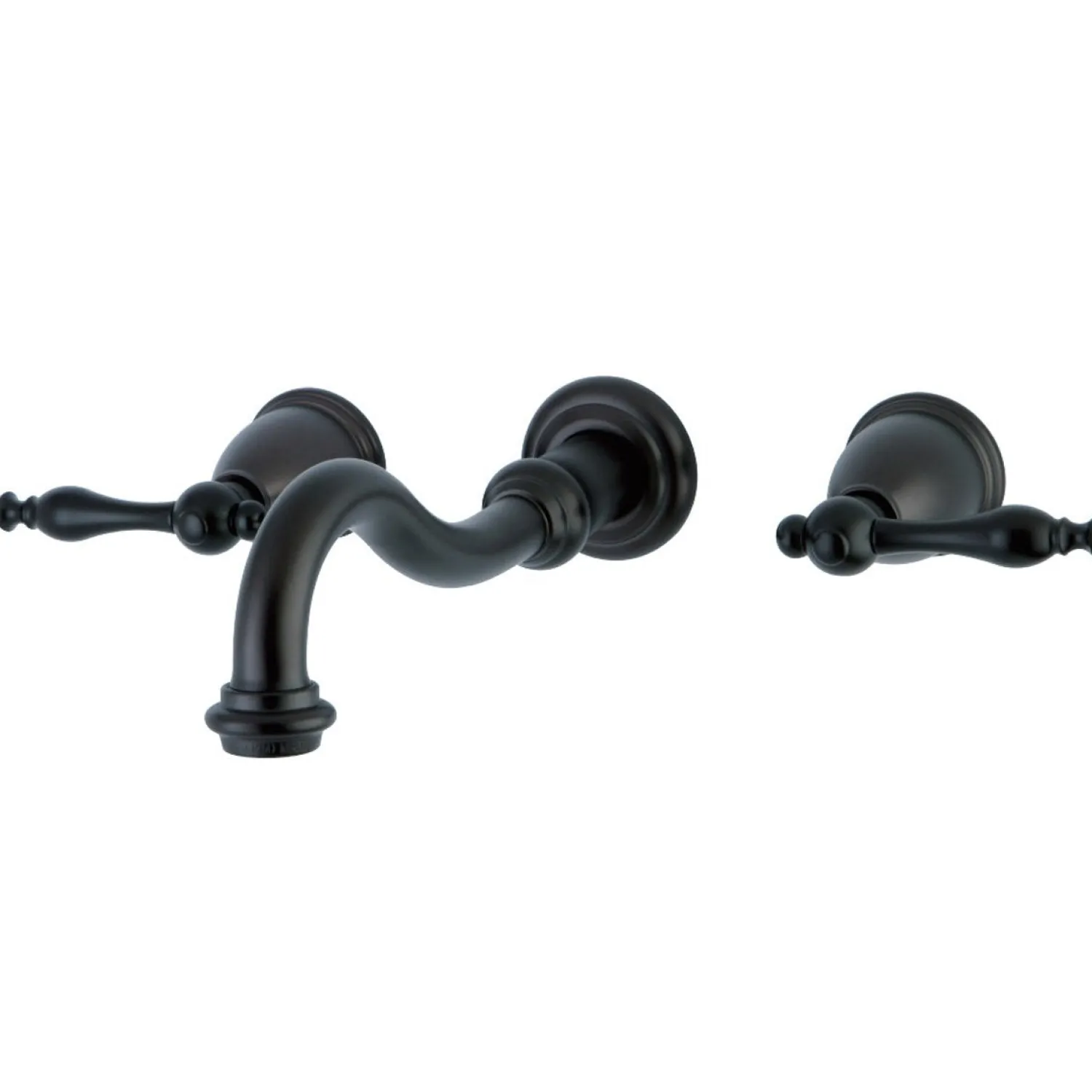 Vintage Lever-Handle Wall Mount Bathroom Faucet Wall Mount