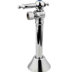 Best Vintage 3/8" OD Compression, 1/2" Sweat Angle Shut-off Valve with 5" Extension Toilet Parts