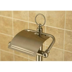Online Vintage Pedestal Toilet Paper and Brush Holder Toilet Paper Holders