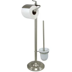 Online Vintage Pedestal Toilet Paper and Brush Holder Toilet Paper Holders