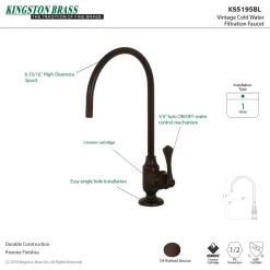 Discount Vintage Single-Handle Water Filtration Faucet Single Hole