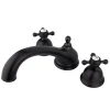 Hot Vintage Solid Brass Two Handle Roman Tub Filler Tub Faucets