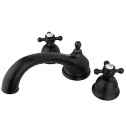 Hot Vintage Solid Brass Two Handle Roman Tub Filler Tub Faucets