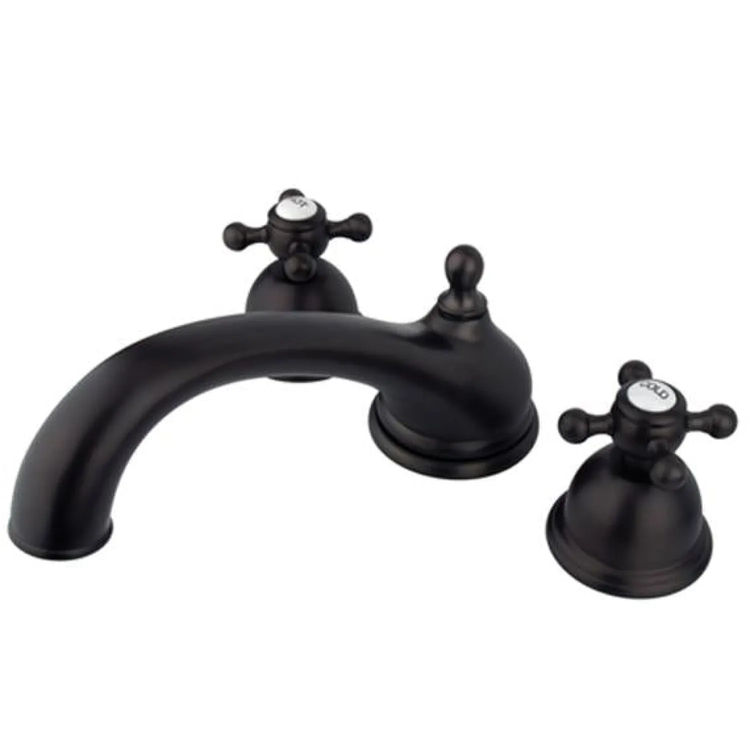Hot Vintage Solid Brass Two Handle Roman Tub Filler Tub Faucets
