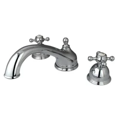 Hot Vintage Solid Brass Two Handle Roman Tub Filler Tub Faucets