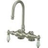 Online Vintage 3-3/8" Spread Deck Mount Clawfoot Tub Filler Faucet Tub Faucets