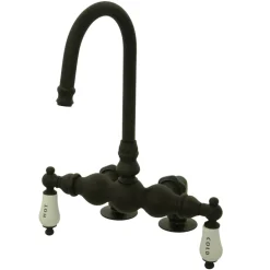 Online Vintage 3-3/8" Spread Deck Mount Clawfoot Tub Filler Faucet Tub Faucets
