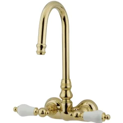 New Vintage 3-3/8" Spread Classic Wall Mount Clawfoot Tub Filler Tub Faucets