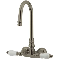 New Vintage 3-3/8" Spread Classic Wall Mount Clawfoot Tub Filler Tub Faucets