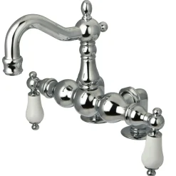 Clearance Vintage 3-3/8" Spread Deck Mount Clawfoot Tub Filler Tub Faucets