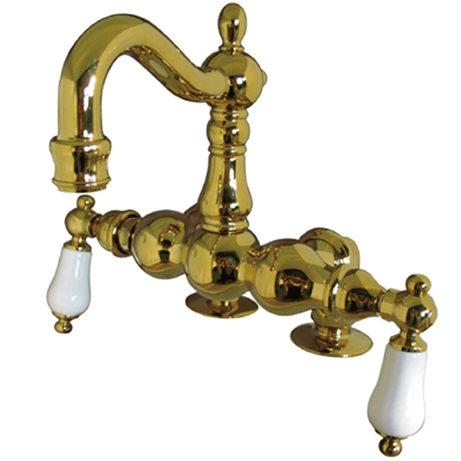 Clearance Vintage 3-3/8" Spread Deck Mount Clawfoot Tub Filler Tub Faucets