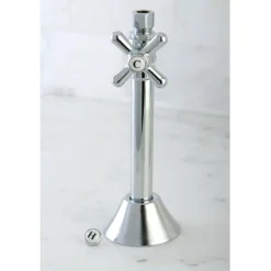 Vintage Straight Stop with 1/2" Sweat, 3/8" OD Compression Angle and 5" Extension Toilet Parts