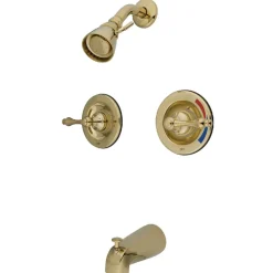Clearance Vintage Twin Handles Tub Shower Faucet Tub & Shower Sets