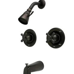 Sale Vintage Two Handle Tub and Shower Faucet Tub & Shower Sets