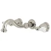 New Vintage Wall Mount 2-Handle Bathroom Faucet Wall Mount