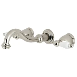 New Vintage Wall Mount 2-Handle Bathroom Faucet Wall Mount