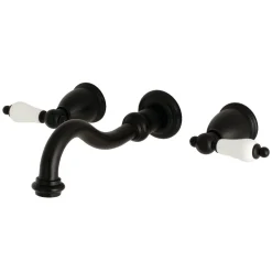New Vintage Wall Mount 2-Handle Bathroom Faucet Wall Mount