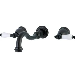 New Vintage Wall Mount 2-Handle Bathroom Faucet Wall Mount