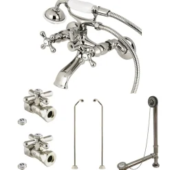 Discount Vintage Wall Mount 25" Clawfoot Faucet Package Tub Faucets