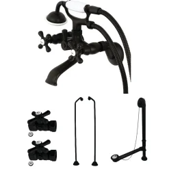 Discount Vintage Wall Mount 25" Clawfoot Faucet Package Tub Faucets
