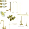 Vintage Wall Mount Gooseneck Clawfoot Tub Faucet Package Tub Faucets