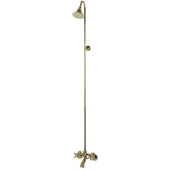 Hot Vintage Wall Mount Clawfoot Tub and Shower Package Tub Faucets
