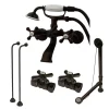 Vintage Wall Mount Clawfoot Tub Faucet Package Tub Faucets