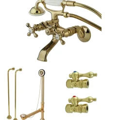 Outlet Vintage Wall Mount Clawfoot Tub Package Tub Faucets