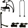 Discount Vintage Wall Mount Down Spout Clawfoot Tub Faucet Package Tub Faucets