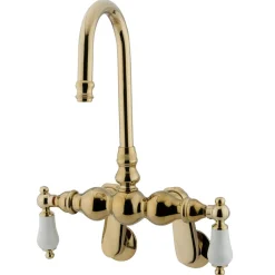 Sale Vintage Wall Mount Clawfoot Tub Filler Faucet with 3-3/8" Spread Tub Faucets