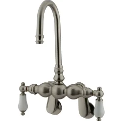 Sale Vintage Wall Mount Clawfoot Tub Filler Faucet with 3-3/8" Spread Tub Faucets