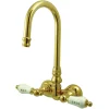 New Vintage Wall Mount 3-3/8" Classic Clawfoot Tub Filler Faucet Tub Faucets