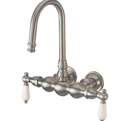 Outlet Vintage Wall Mount Clawfoot Tub Filler Faucet Tub Faucets