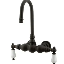 Outlet Vintage Wall Mount Clawfoot Tub Filler Faucet Tub Faucets