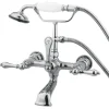 Online Vintage 7" Wall Mount Clawfoot Tub Filler with Hand Shower Tub Faucets