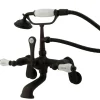 Sale Vintage Wall Mount Clawfoot Tub Filler Faucet with Hand Shower Tub Faucets