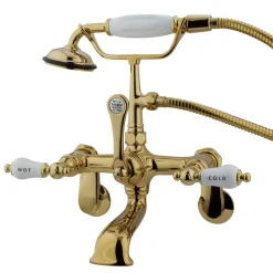 Sale Vintage Wall Mount Clawfoot Tub Filler Faucet with Hand Shower Tub Faucets