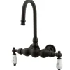 Sale Vintage Wall Mount Clawfoot Tub Filler Faucet with 3-3/8" Centers Tub Faucets