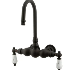 Sale Vintage Wall Mount Clawfoot Tub Filler Faucet with 3-3/8" Centers Tub Faucets