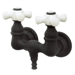 Hot Vintage Wall Mount 3-3/8" Centers Brass Clawfoot Tub Filler Tub Faucets
