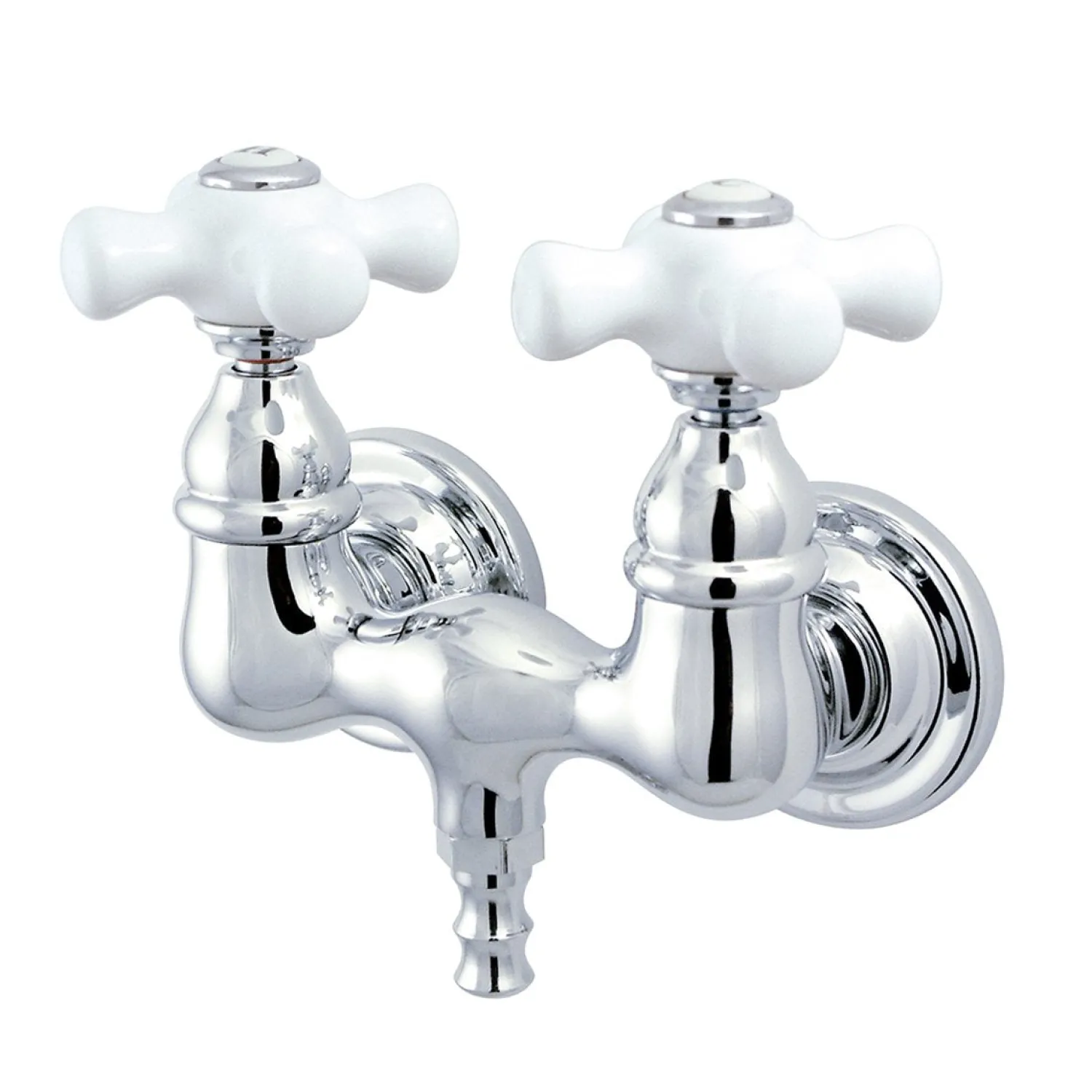 Hot Vintage Wall Mount 3-3/8" Centers Brass Clawfoot Tub Filler Tub Faucets
