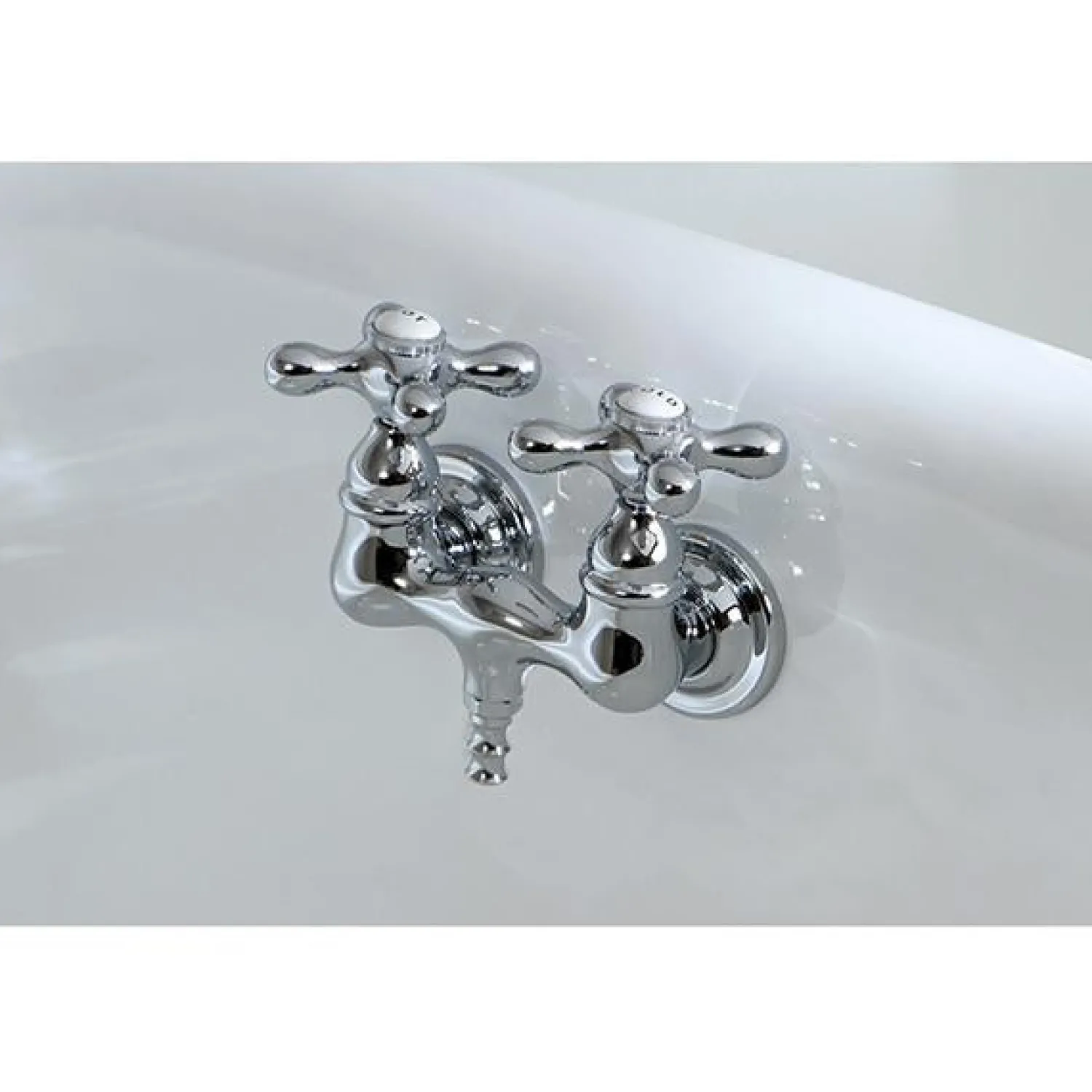 Hot Vintage Wall Mount 3-3/8" Brass Clawfoot Tub Filler Tub Faucets