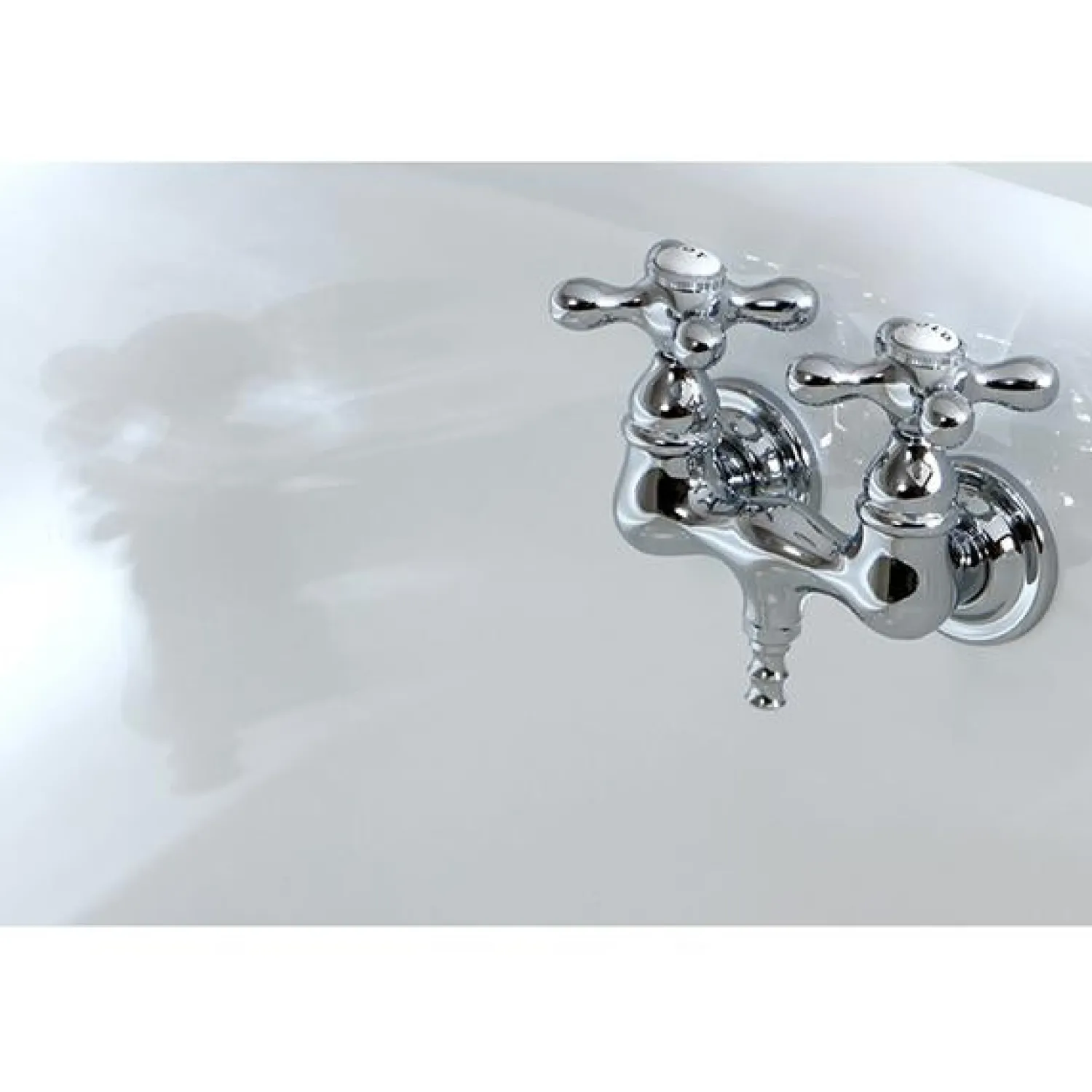 Hot Vintage Wall Mount 3-3/8" Brass Clawfoot Tub Filler Tub Faucets