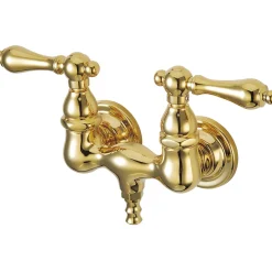 New Vintage Wall Mount 3-3/8" Clawfoot Tub Filler Tub Faucets